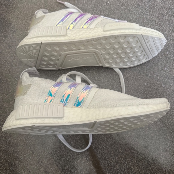NMD_R1 Brand new Wmns sz 8 iridescent and white Adidas runners - Picture 3 of 4